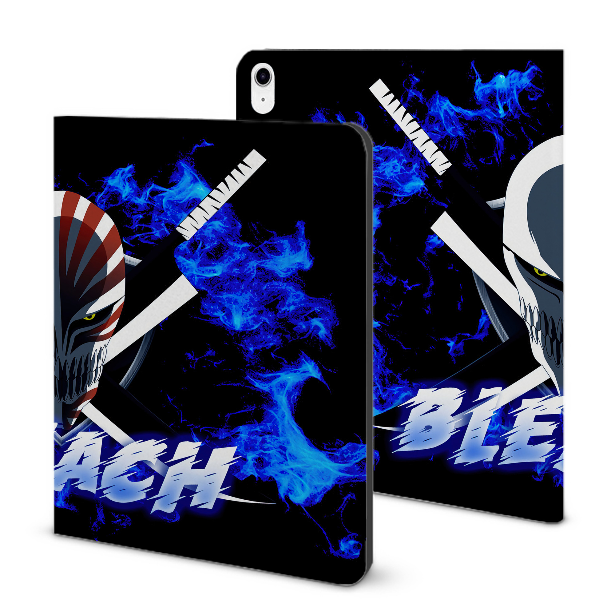 （画像用） ブリーチ BLEACH IPad ケース ブック型 PUレザー TPU 耐衝撃 軽量 薄型 ペン収納なし 全面保護 IPad 各モデル対応